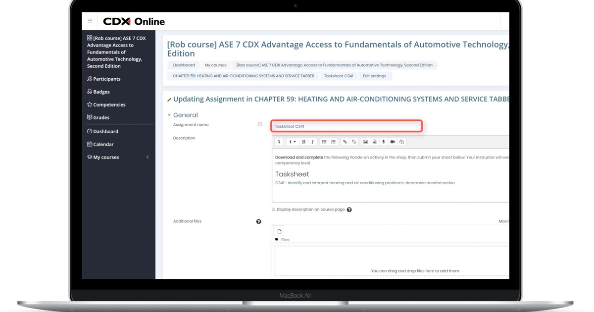 manage edit assigments laptop image